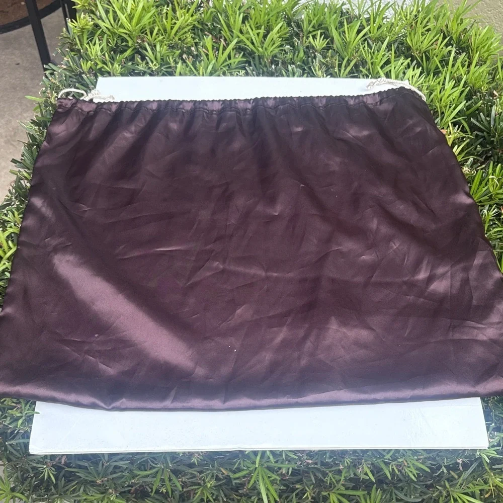 Coach Dark Brown Satin Bag